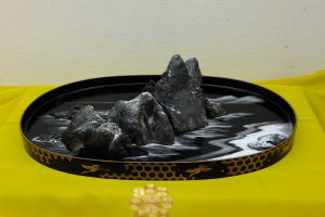 「陸中海岸 冬の浄土ヶ浜」 玄位大総石督 本多智子作